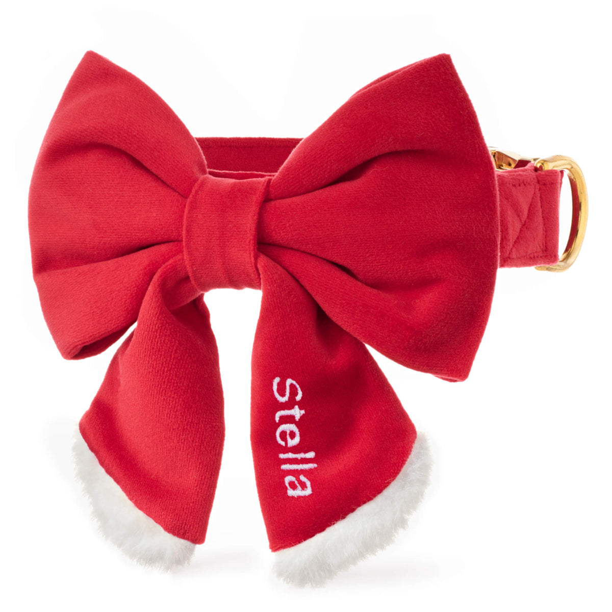 Santa Paws Lady Bow Collar from The Foggy Dog