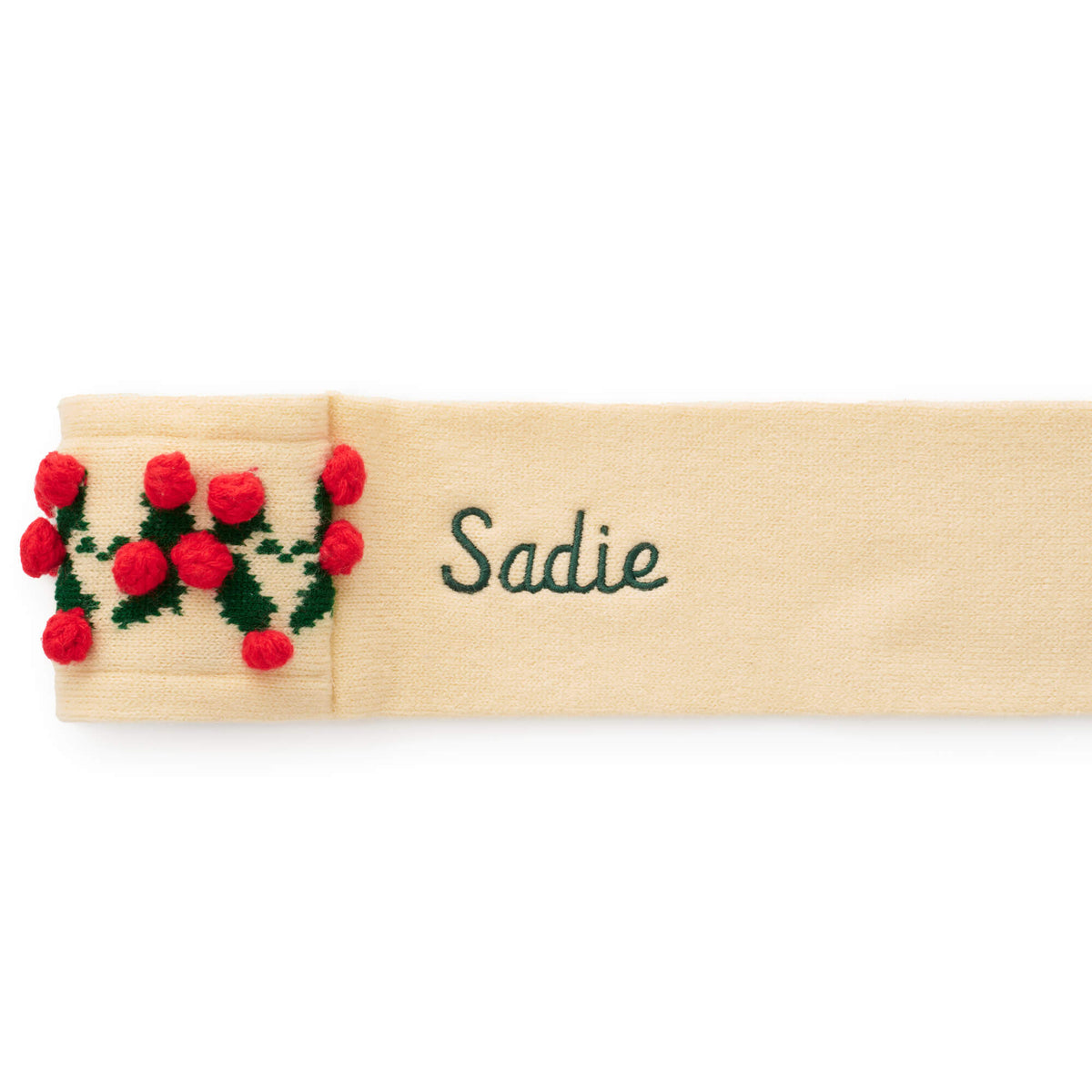 Holly Bobble Knit Dog Scarf from The Foggy Dog