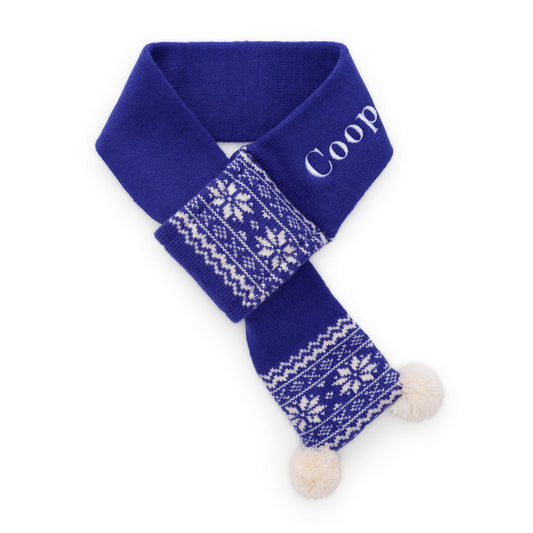 Snow Day Knit Dog Scarf from The Foggy Dog
