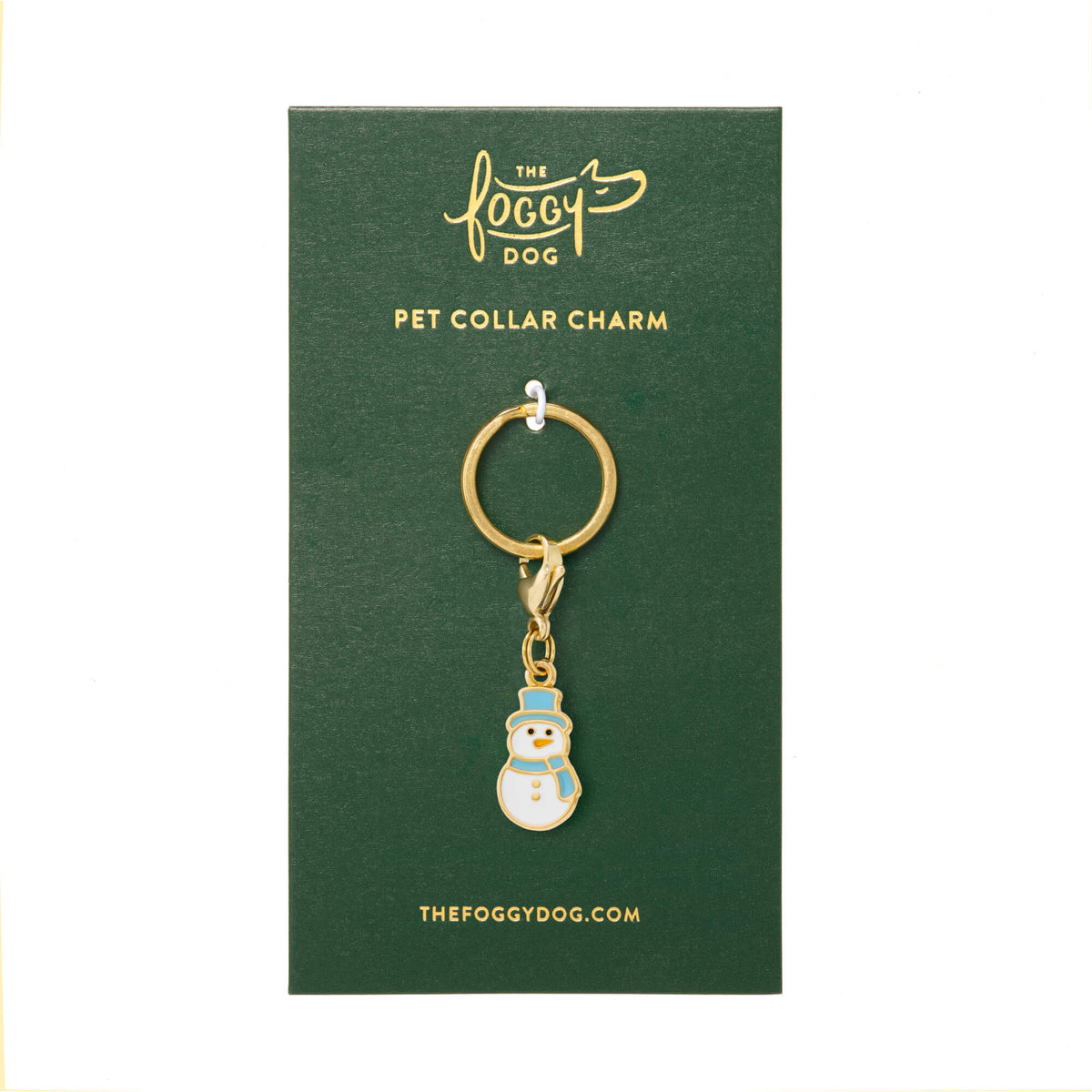 Snowman Collar Charm from The Foggy Dog