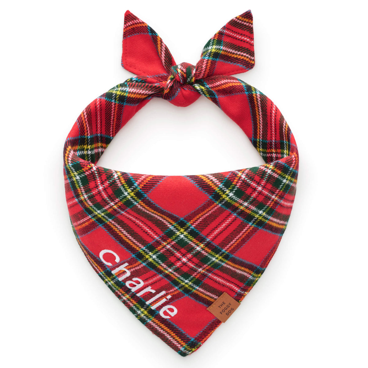 Tartan Plaid Flannel Dog Bandana view 1