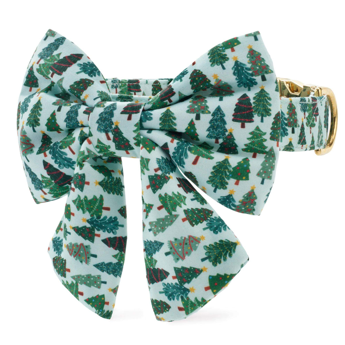 Festive Firs Lady Bow Collar from The Foggy Dog
