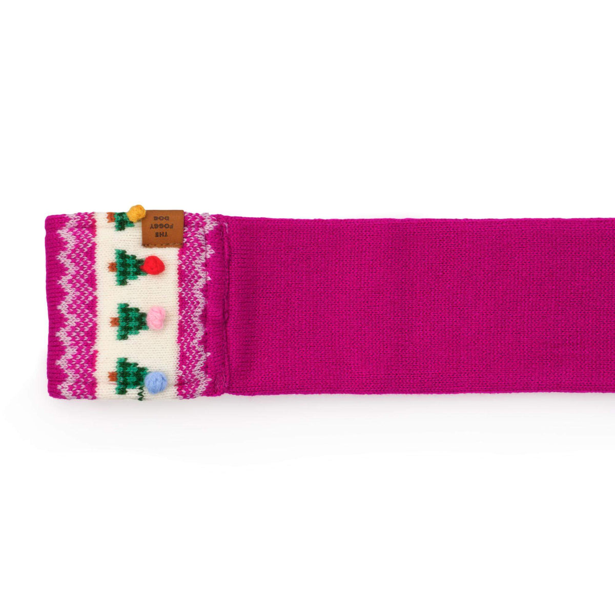 Merry and Bright Fair Isle Knit Dog Scarf from The Foggy Dog