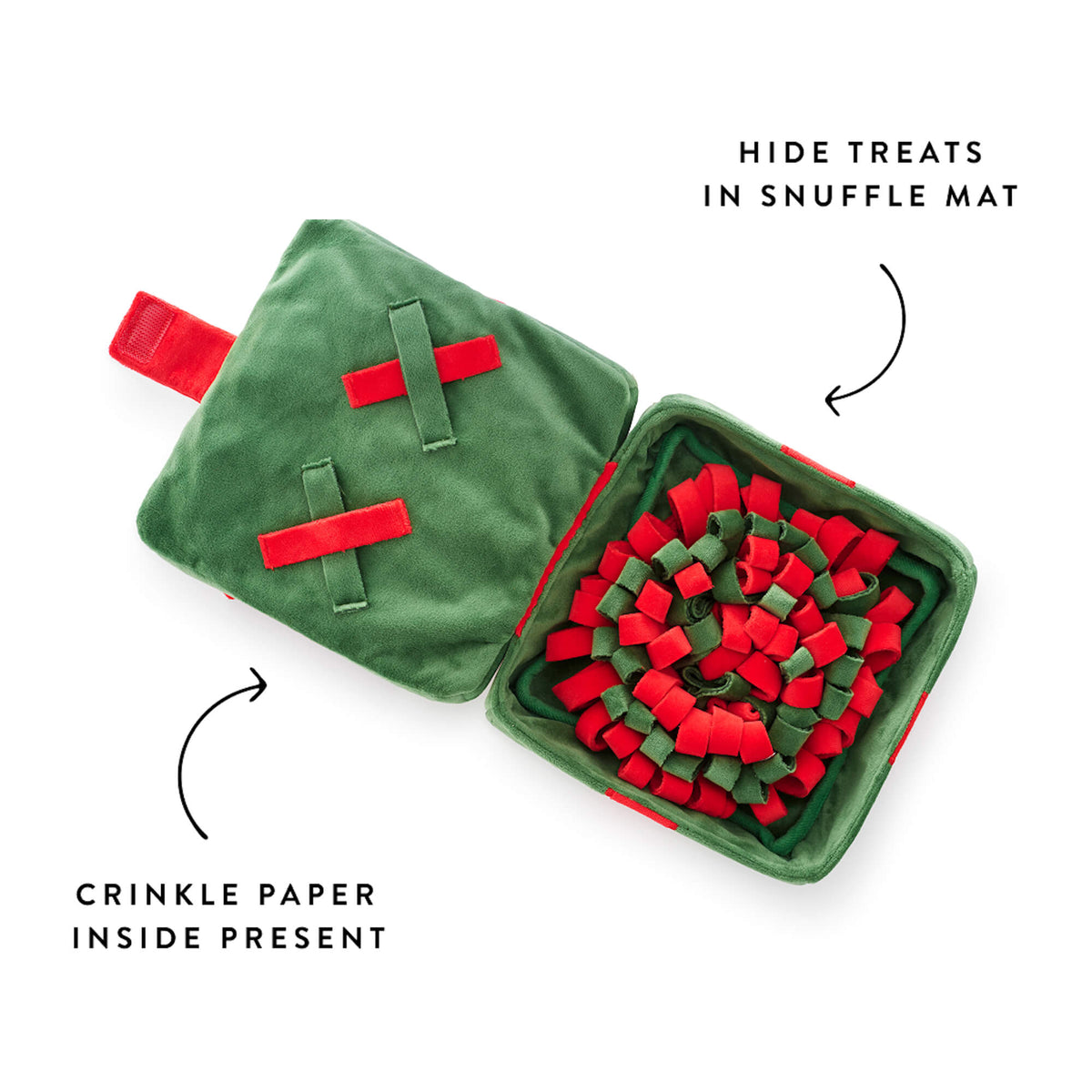 Holiday Present Interactive Snuffle Dog Toy from The Foggy Dog