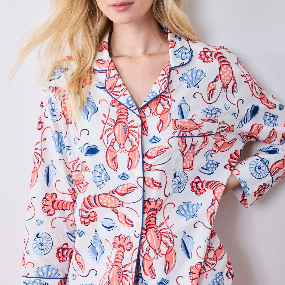 Printfresh Lobster Landing Long PJs view 3