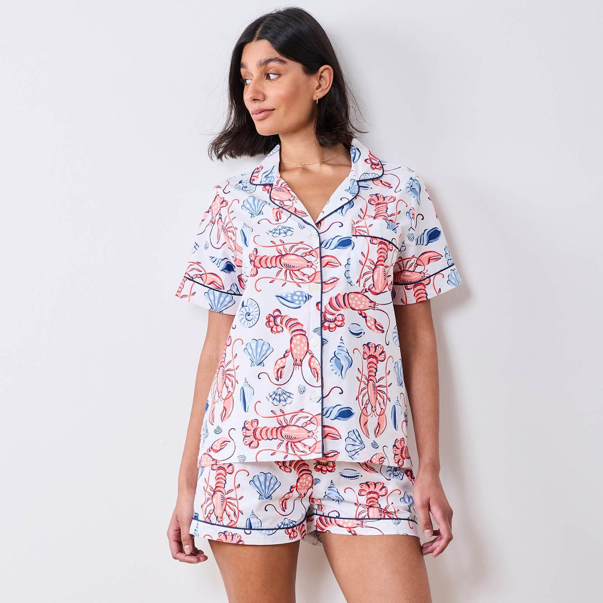 Printfresh x TFD Lobster Landing Mom + Dog Matching Gift Set (Short PJs) view 4