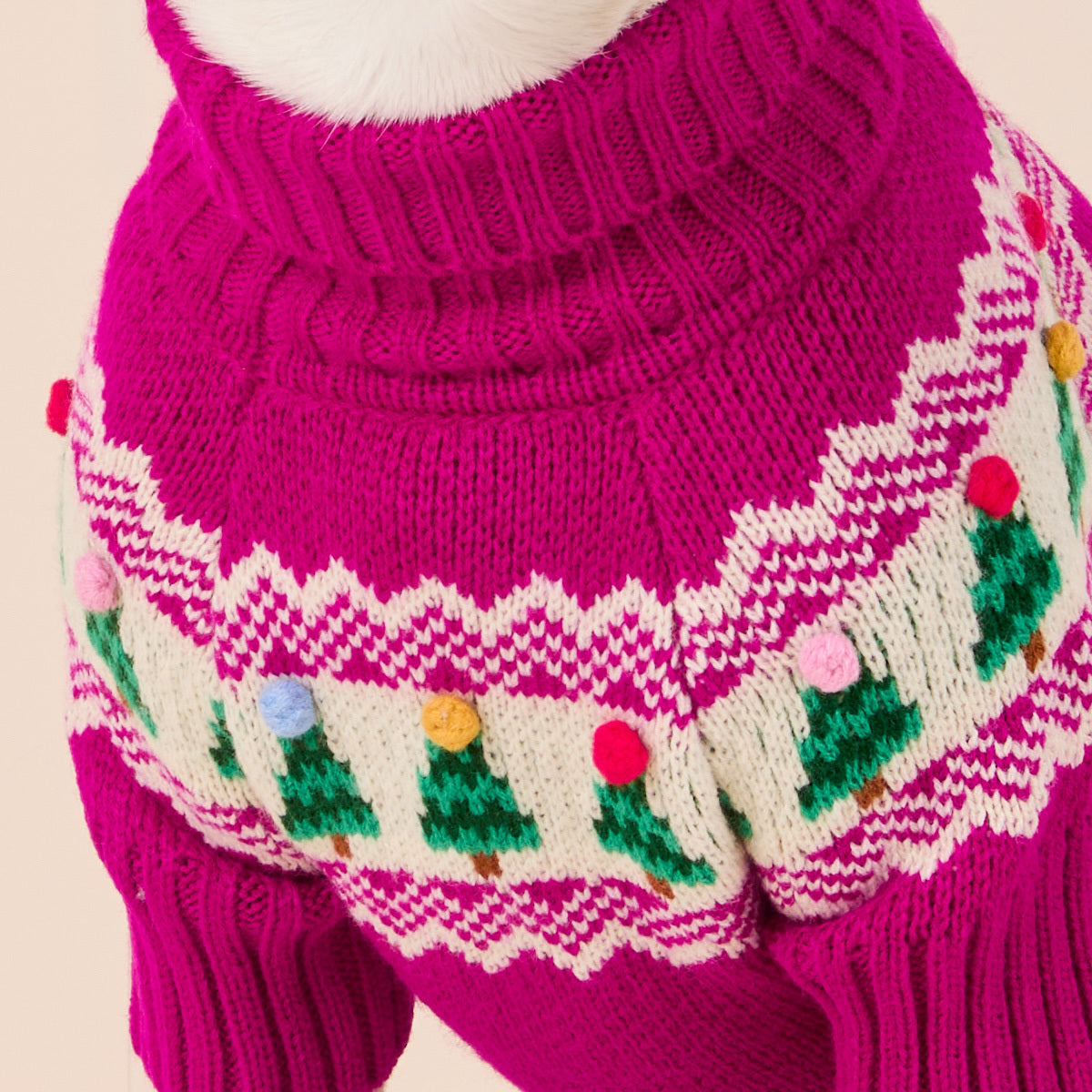 Merry and Bright Fair Isle Dog Sweater from The Foggy Dog