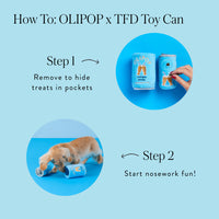 OLIPOP x TFD Cream Soda Interactive Snuffle Dog Toy from The Foggy Dog