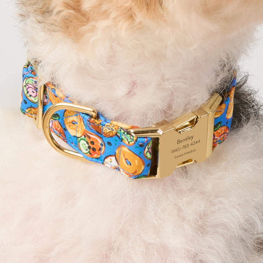 Printfresh x TFD Bagels &amp; Schmear Dog Collar view 2