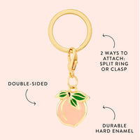 Peach Collar Charm from The Foggy Dog