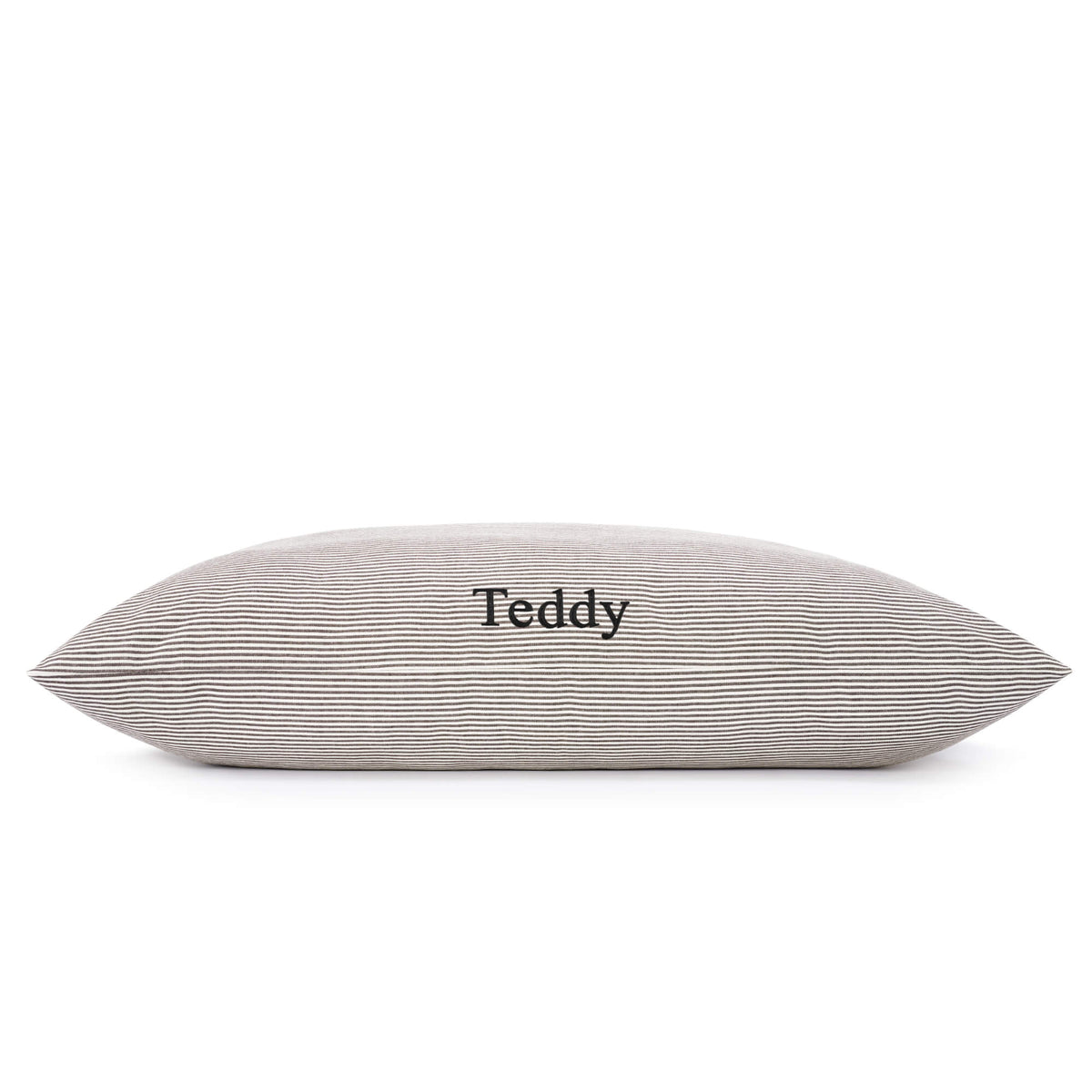 Charcoal Stripe Dog Bed from The Foggy Dog