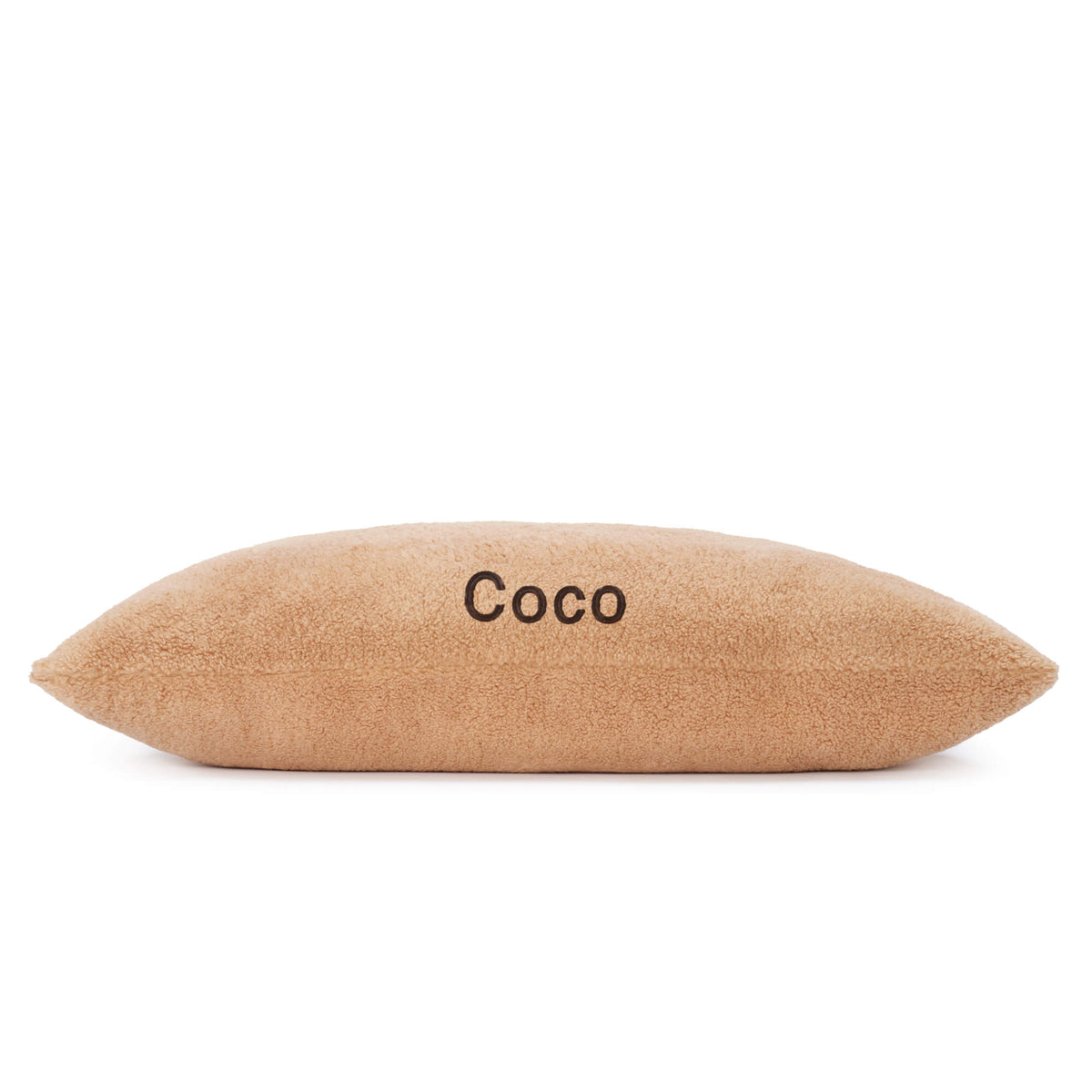 Latte Recycled Sherpa Dog Bed from The Foggy Dog