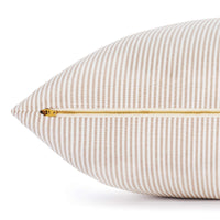 Mushroom Brown Stripe Dog Bed from The Foggy Dog