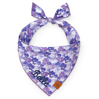 Pressed Pansies Dog Bandana from The Foggy Dog