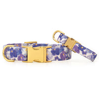 Pressed Pansies Dog Collar from The Foggy Dog