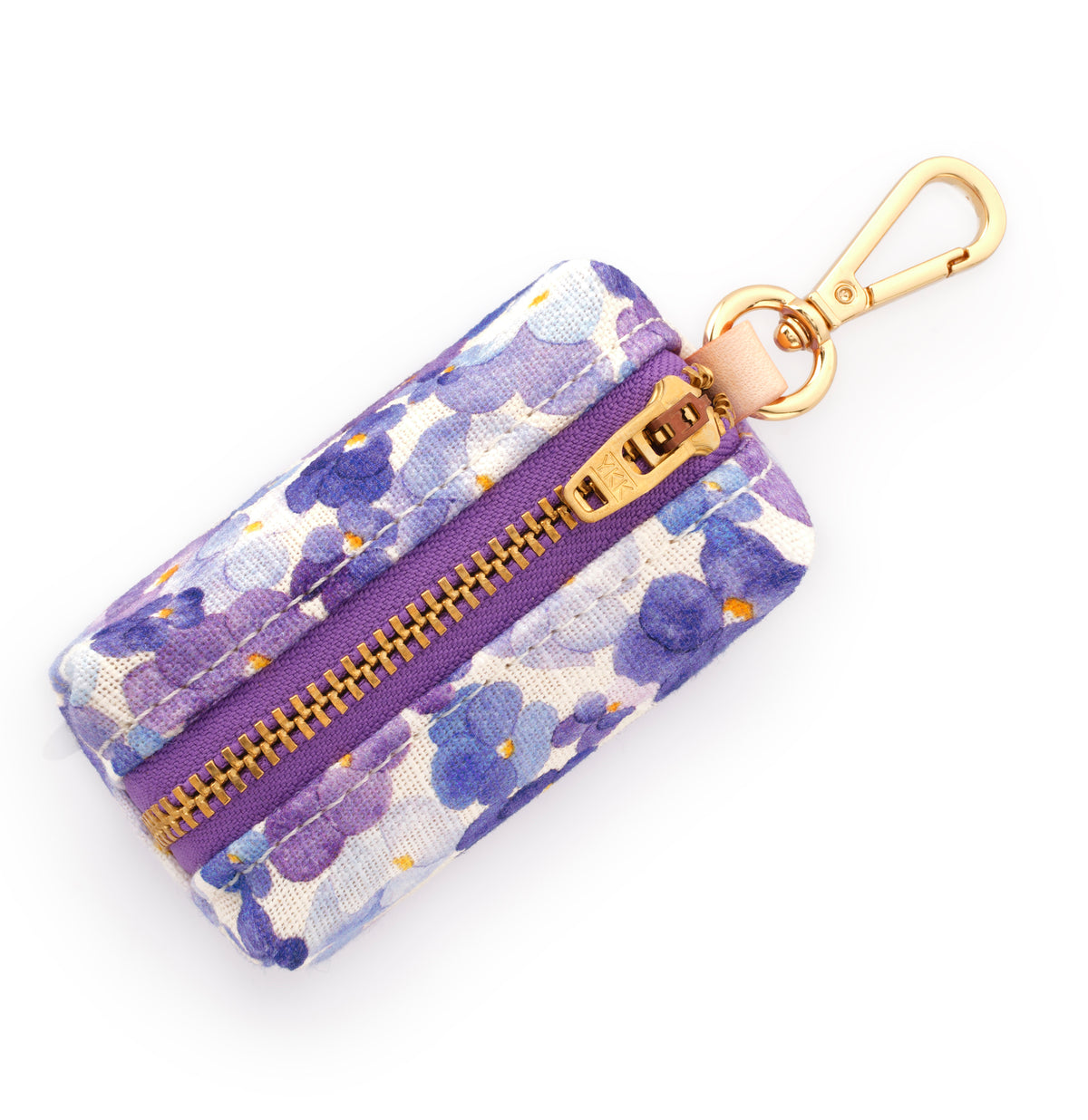 Pressed Pansies Waste Bag Dispenser from The Foggy Dog