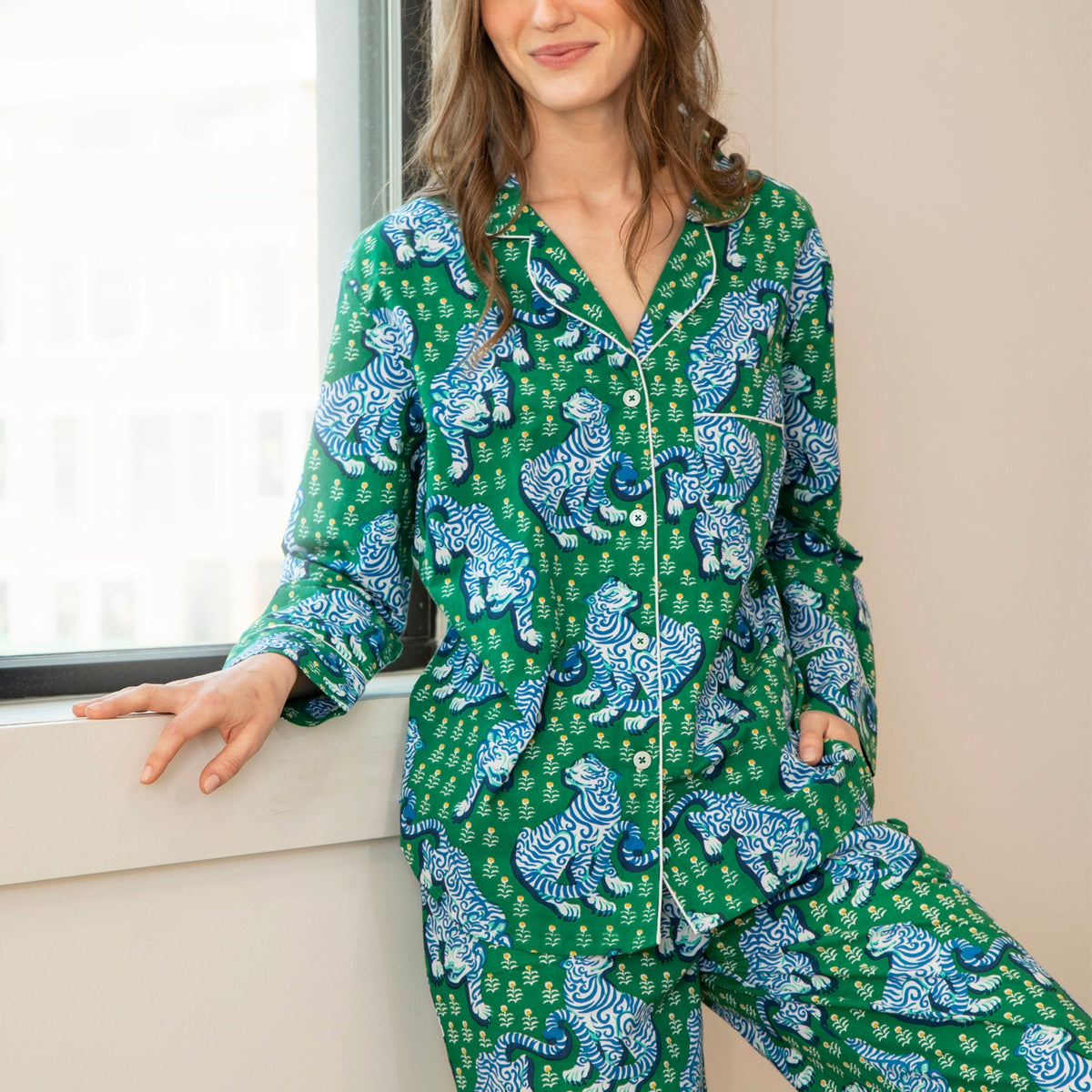 Printfresh Tiger Queen Long PJs view 8