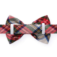 Regent Plaid Flannel Dog Bow Tie view 2