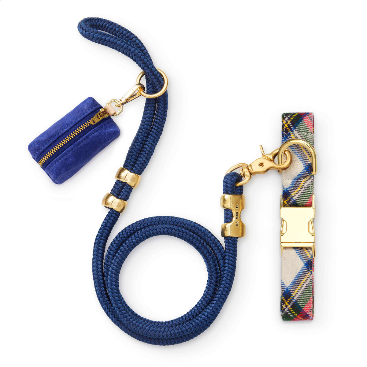 Regent Plaid Flannel Collar Walk Set view 1