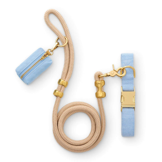 Blue Chambray Collar Walk Set view 1