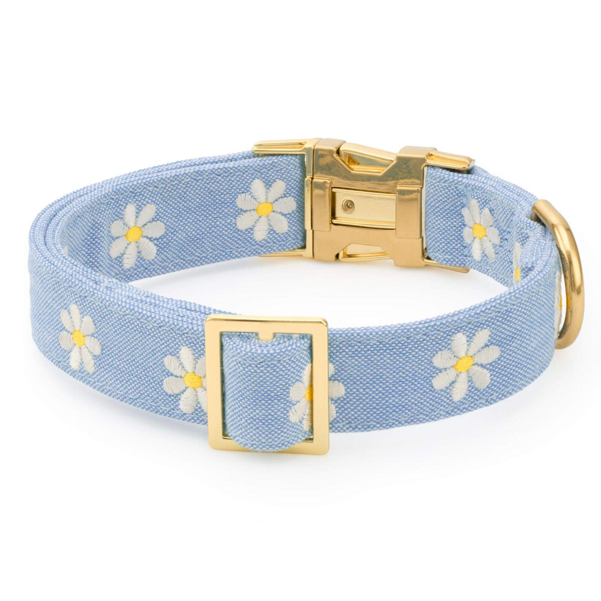 Daisy Embroidered Dog Collar from The Foggy Dog
