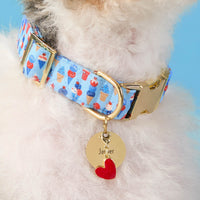 Red Heart Collar Charm from The Foggy Dog