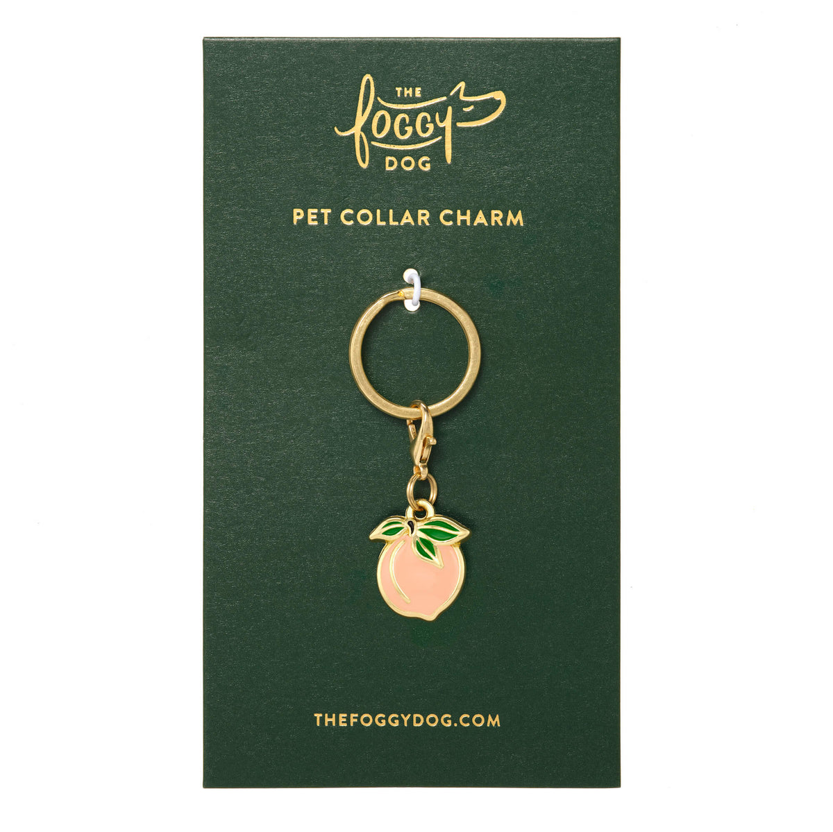 Peach Collar Charm from The Foggy Dog