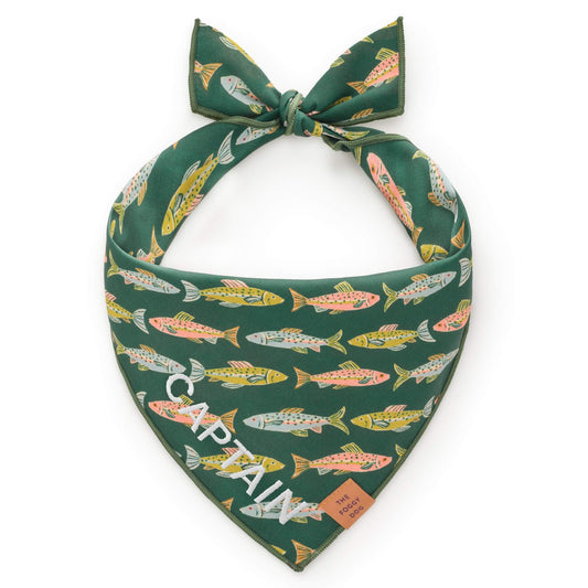 Gone Fishing Dog Bandana view 1