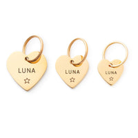 Heart Pet ID Tag: Star Icon from The Foggy Dog