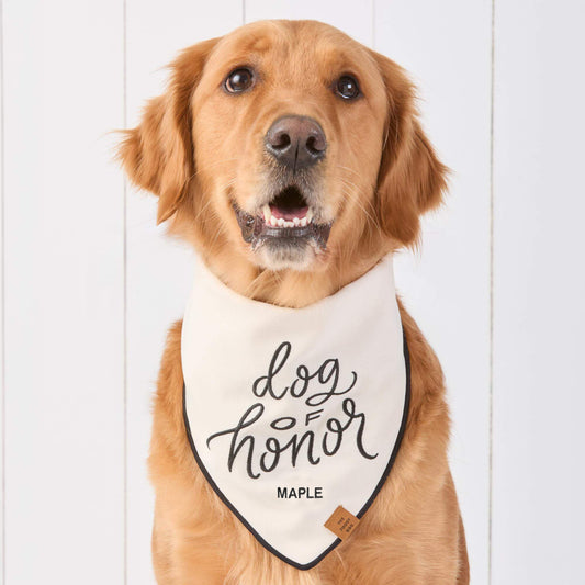 Dog of Honor Embroidered Dog Bandana view 2