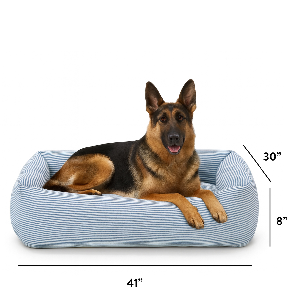 Bolster Dog Bed Size Guide for XL at The Foggy Dog