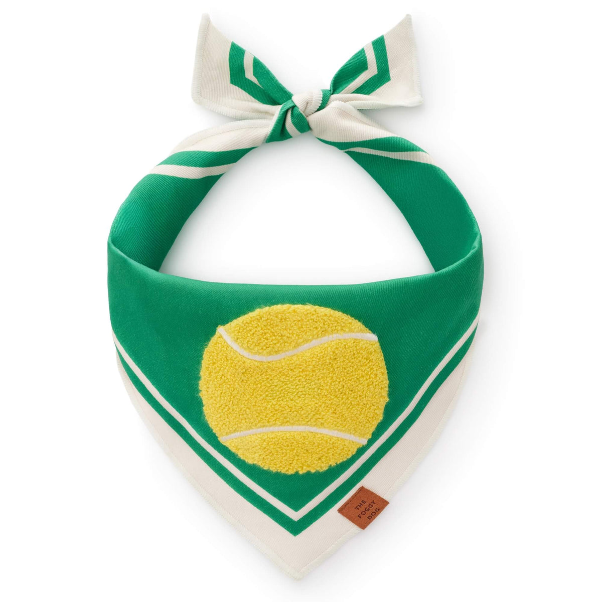 Tennis Applique Dog Bandana from The Foggy Dog