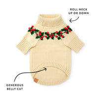 Holly Bobble Dog Sweater view 7