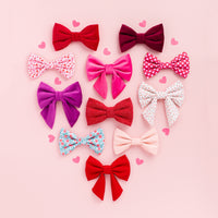Cranberry Velvet Dog Bow Tie from The Foggy Dog