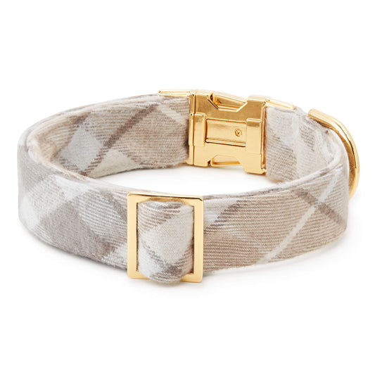 Andover Plaid Flannel Dog Collar view 2