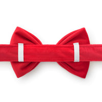 Cranberry Velvet Dog Bow Tie from The Foggy Dog