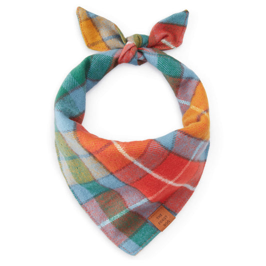 Buchanan Plaid Flannel Dog Bandana view 1