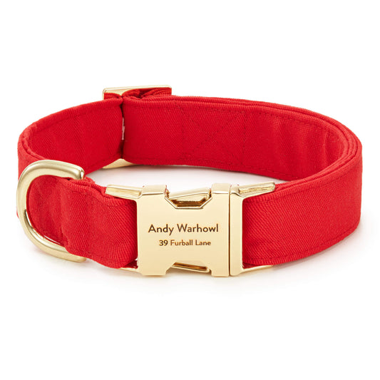 Ruby Dog Collar view 1