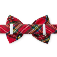 Tartan Plaid Flannel Dog Bow Tie view 2