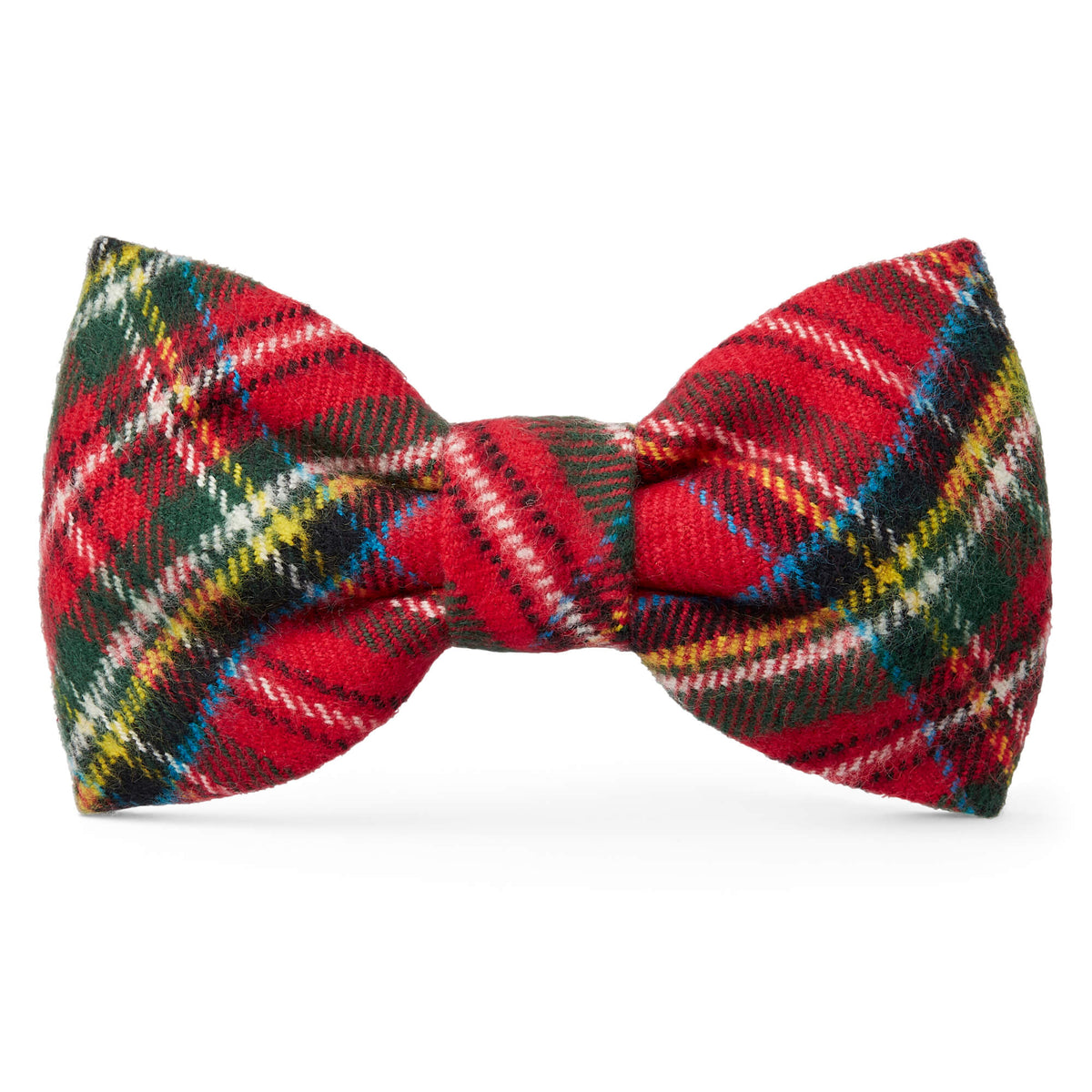 Tartan Plaid Flannel Dog Bow Tie view 1