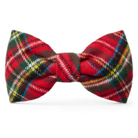 Tartan Plaid Flannel Dog Bow Tie view 1