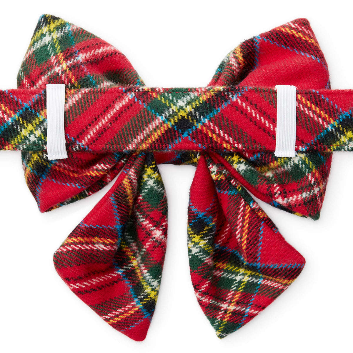 Tartan Plaid Flannel Lady Dog Bow view 2
