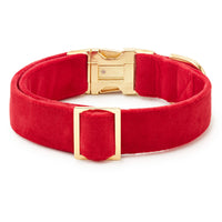 Cranberry Velvet Dog Collar from The Foggy Dog 