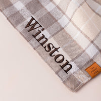 Andover Plaid Flannel Dog Bandana from The Foggy Dog