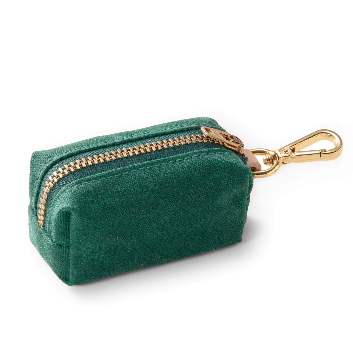Evergreen Waxed Canvas Waste Bag Dispenser from The Foggy Dog 