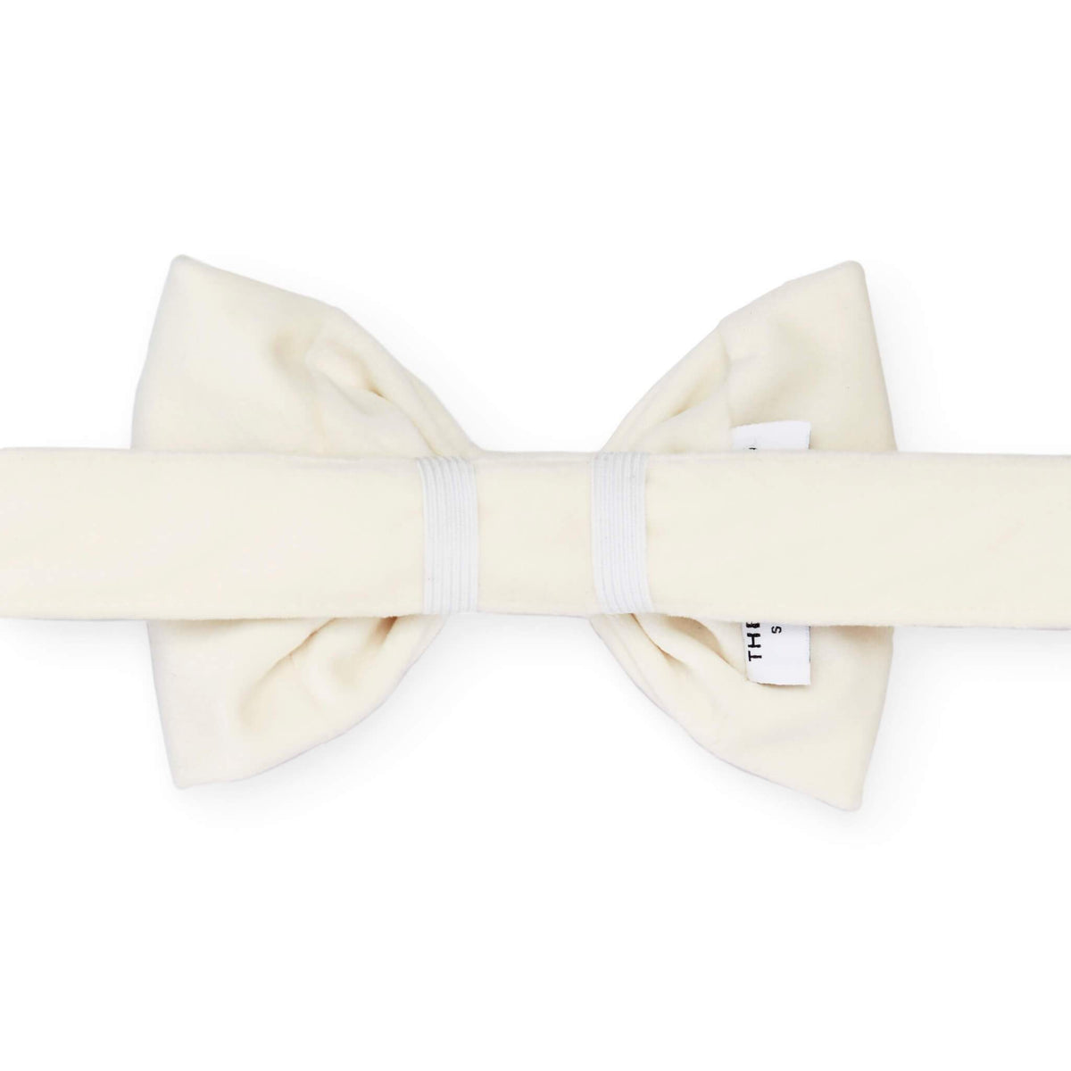 Ivory Velvet Dog Bow Tie from The Foggy Dog 