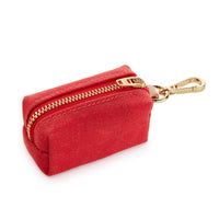 Ruby Waxed Canvas Waste Bag Dispenser from The Foggy Dog 