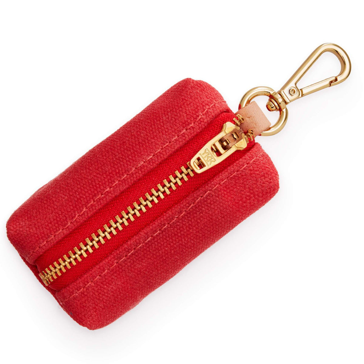 Ruby Waxed Canvas Waste Bag Dispenser from The Foggy Dog